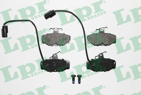 LPR 05P987 - Тормозные колодки, дисковые, комплект autospares.lv