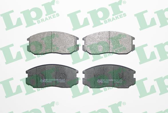 LPR 05P932 - Тормозные колодки, дисковые, комплект autospares.lv