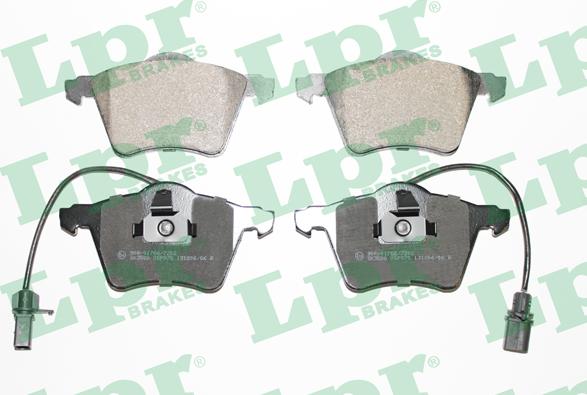 LPR 05P975 - Тормозные колодки, дисковые, комплект autospares.lv