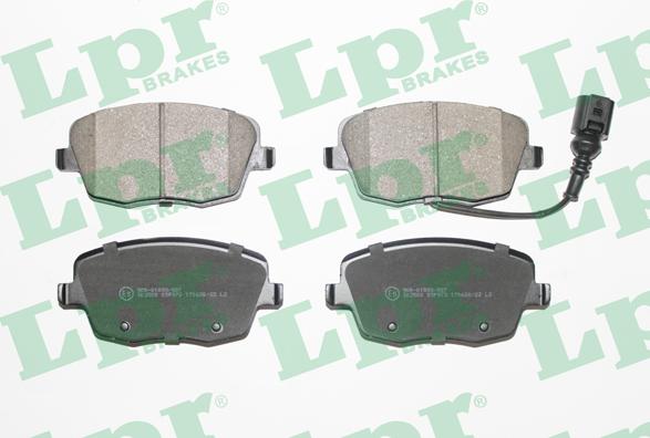 LPR 05P973 - Тормозные колодки, дисковые, комплект autospares.lv