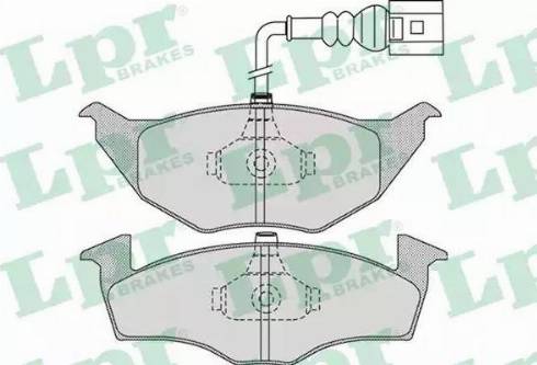 LPR 05P972 - Тормозные колодки, дисковые, комплект autospares.lv