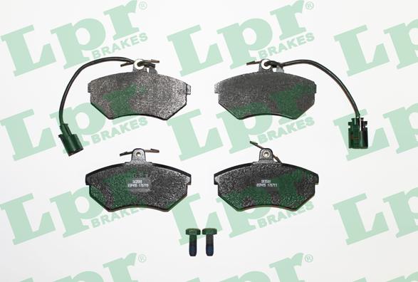 LPR 05P495 - Тормозные колодки, дисковые, комплект autospares.lv