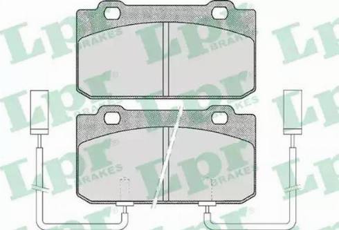 LPR 05P442 - Тормозные колодки, дисковые, комплект autospares.lv