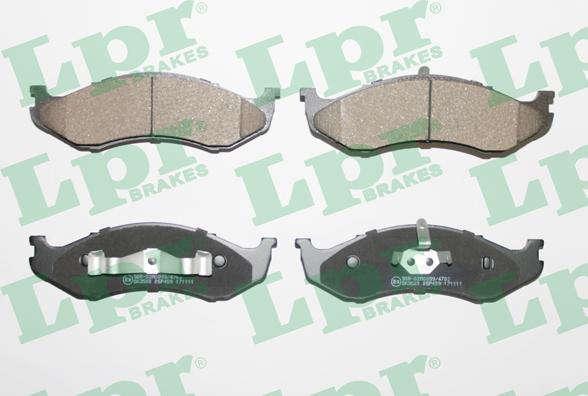 LPR 05P459 - Тормозные колодки, дисковые, комплект autospares.lv