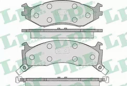 LPR 05P455 - Тормозные колодки, дисковые, комплект autospares.lv