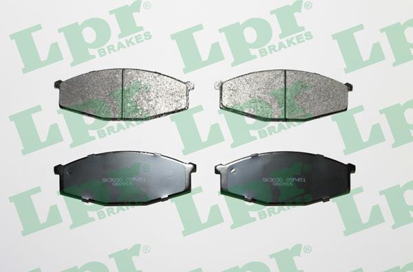 LPR 05P451 - Тормозные колодки, дисковые, комплект autospares.lv