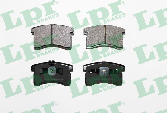LPR 05P458 - Тормозные колодки, дисковые, комплект autospares.lv