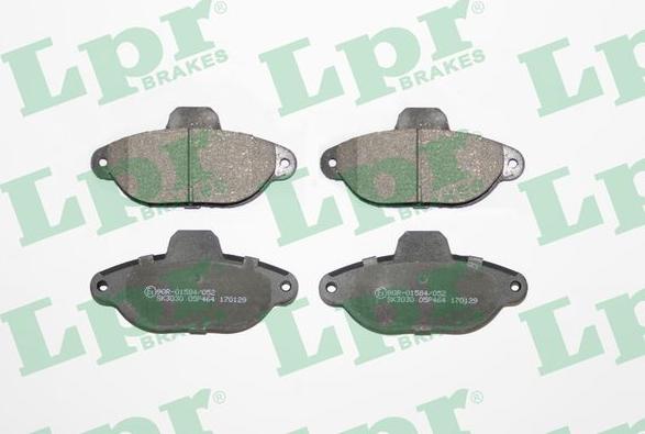 LPR 05P464 - Тормозные колодки, дисковые, комплект autospares.lv