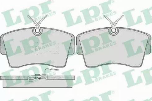 LPR 05P407 - Тормозные колодки, дисковые, комплект autospares.lv