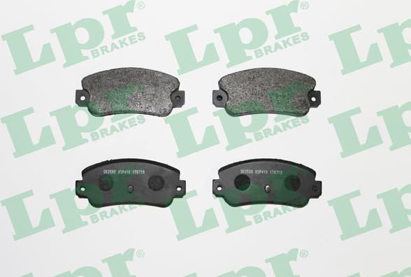 LPR 05P410 - Тормозные колодки, дисковые, комплект autospares.lv