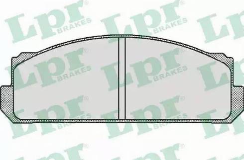 LPR 05P489 - Тормозные колодки, дисковые, комплект autospares.lv