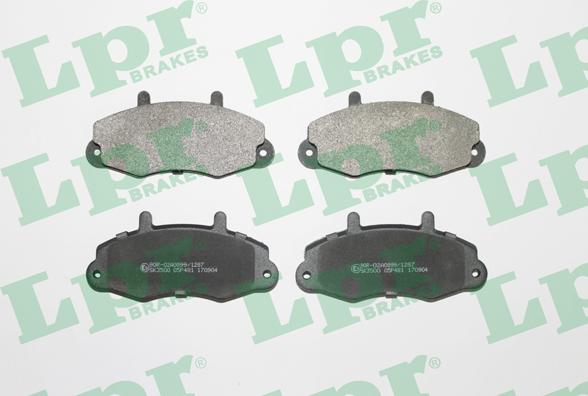 LPR 05P481 - Тормозные колодки, дисковые, комплект autospares.lv