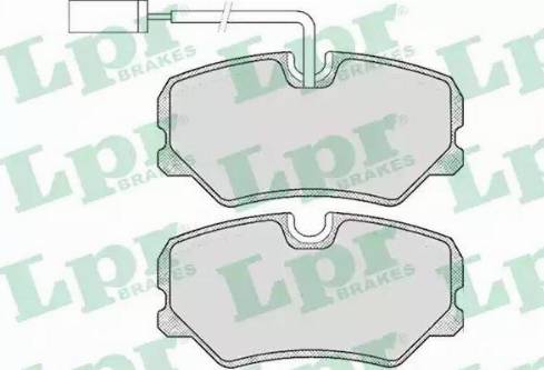 LPR 05P421 - Тормозные колодки, дисковые, комплект autospares.lv