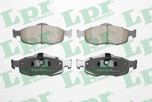 LPR 05P471 - Тормозные колодки, дисковые, комплект autospares.lv