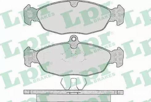 Delphi LP0585 - Тормозные колодки, дисковые, комплект autospares.lv