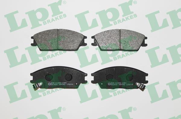 LPR 05P542 - Тормозные колодки, дисковые, комплект autospares.lv