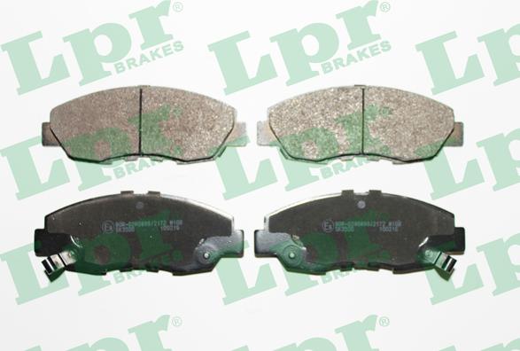 LPR 05P641 - Тормозные колодки, дисковые, комплект autospares.lv