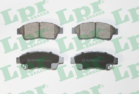LPR 05P561 - Тормозные колодки, дисковые, комплект autospares.lv