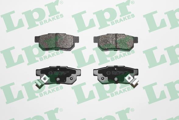 LPR 05P506 - Тормозные колодки, дисковые, комплект autospares.lv