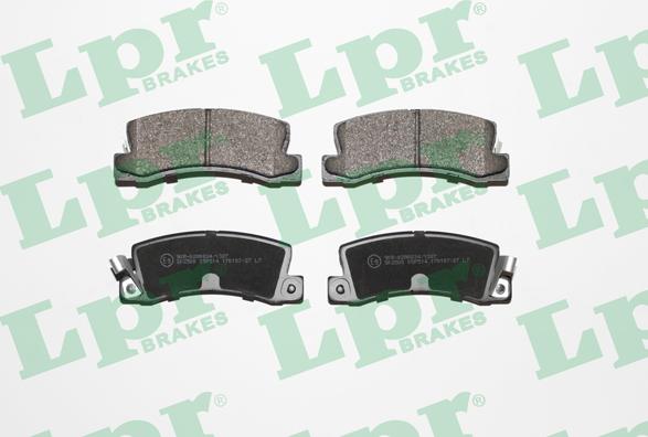LPR 05P514 - Тормозные колодки, дисковые, комплект autospares.lv