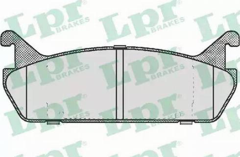 LPR 05P513 - Тормозные колодки, дисковые, комплект autospares.lv