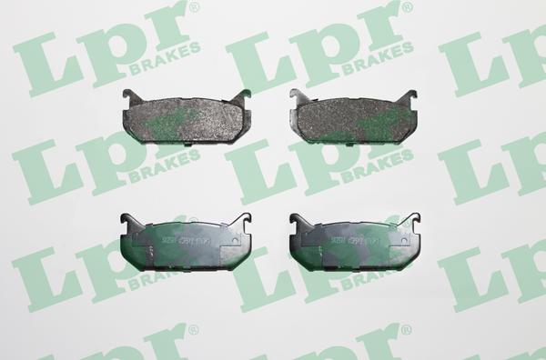 LPR 05P512 - Тормозные колодки, дисковые, комплект autospares.lv