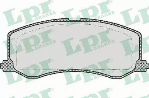LPR 05P522 - Тормозные колодки, дисковые, комплект autospares.lv