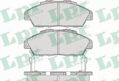 LPR 05P571 - Тормозные колодки, дисковые, комплект autospares.lv