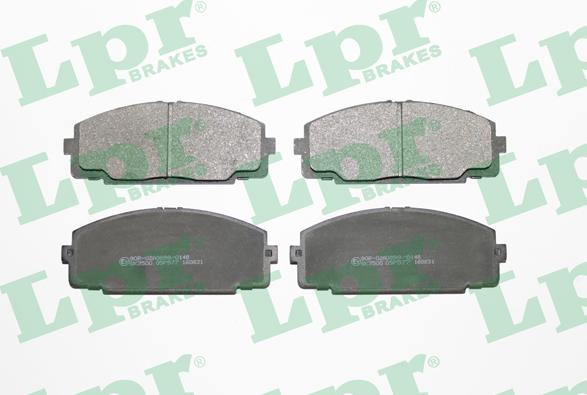 LPR 05P577 - Тормозные колодки, дисковые, комплект autospares.lv