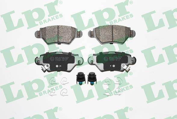 LPR 05P699 - Тормозные колодки, дисковые, комплект autospares.lv