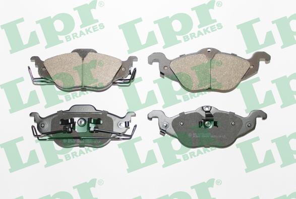 LPR 05P698 - Тормозные колодки, дисковые, комплект autospares.lv