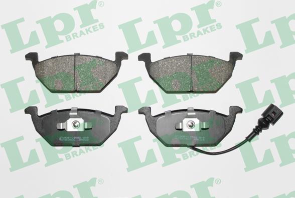 LPR 05P692 - Тормозные колодки, дисковые, комплект autospares.lv