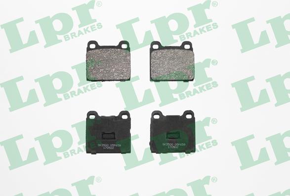 LPR 05P659 - Тормозные колодки, дисковые, комплект autospares.lv