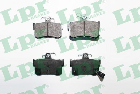 LPR 05P654 - Тормозные колодки, дисковые, комплект autospares.lv