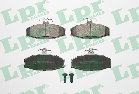 LPR 05P651 - Тормозные колодки, дисковые, комплект autospares.lv