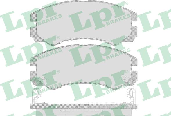LPR 05P658 - Тормозные колодки, дисковые, комплект autospares.lv