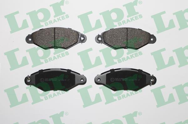 LPR 05P661 - Тормозные колодки, дисковые, комплект autospares.lv