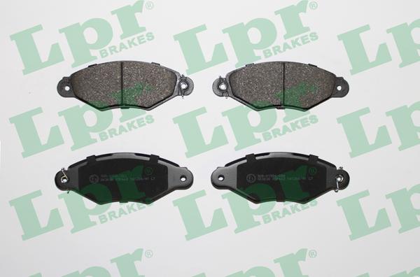 LPR 05P662 - Тормозные колодки, дисковые, комплект autospares.lv