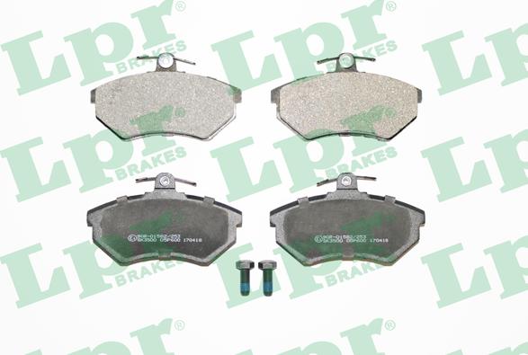LPR 05P600 - Тормозные колодки, дисковые, комплект autospares.lv