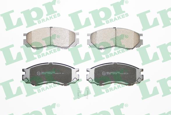 LPR 05P686 - Тормозные колодки, дисковые, комплект autospares.lv