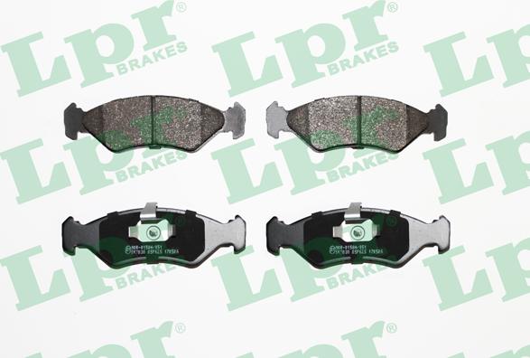 LPR 05P625 - Тормозные колодки, дисковые, комплект autospares.lv