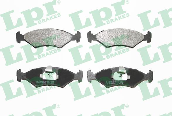 LPR 05P628 - Тормозные колодки, дисковые, комплект autospares.lv