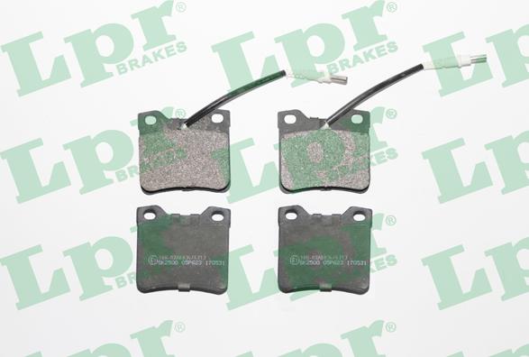 LPR 05P623 - Тормозные колодки, дисковые, комплект autospares.lv
