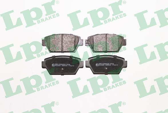 LPR 05P044 - Тормозные колодки, дисковые, комплект autospares.lv