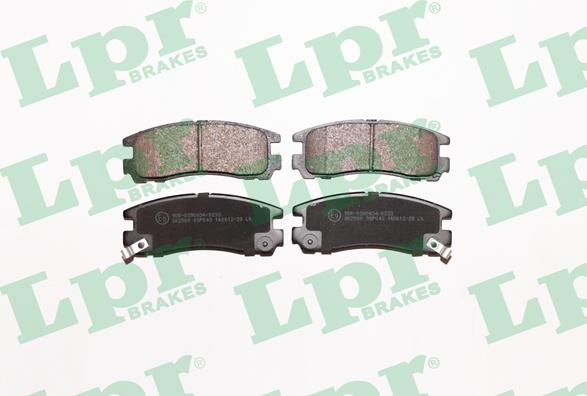 LPR 05P043 - Тормозные колодки, дисковые, комплект autospares.lv