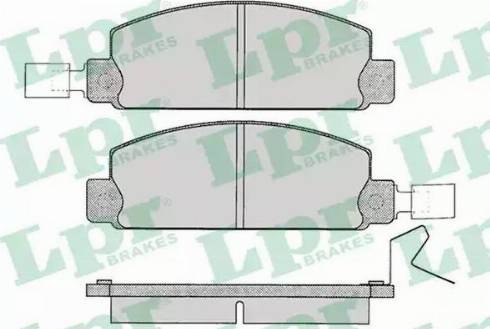 LPR 05P051 - Тормозные колодки, дисковые, комплект autospares.lv