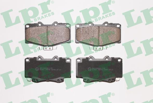 LPR 05P058 - Тормозные колодки, дисковые, комплект autospares.lv