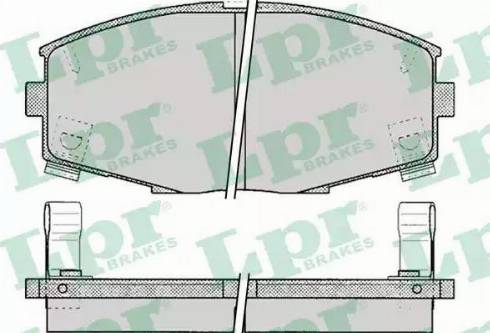 LPR 05P065 - Тормозные колодки, дисковые, комплект autospares.lv