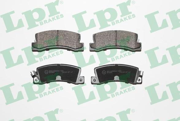 LPR 05P061 - Тормозные колодки, дисковые, комплект autospares.lv