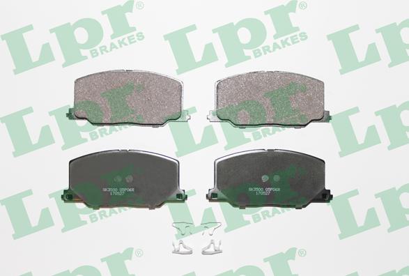 LPR 05P068 - Тормозные колодки, дисковые, комплект autospares.lv